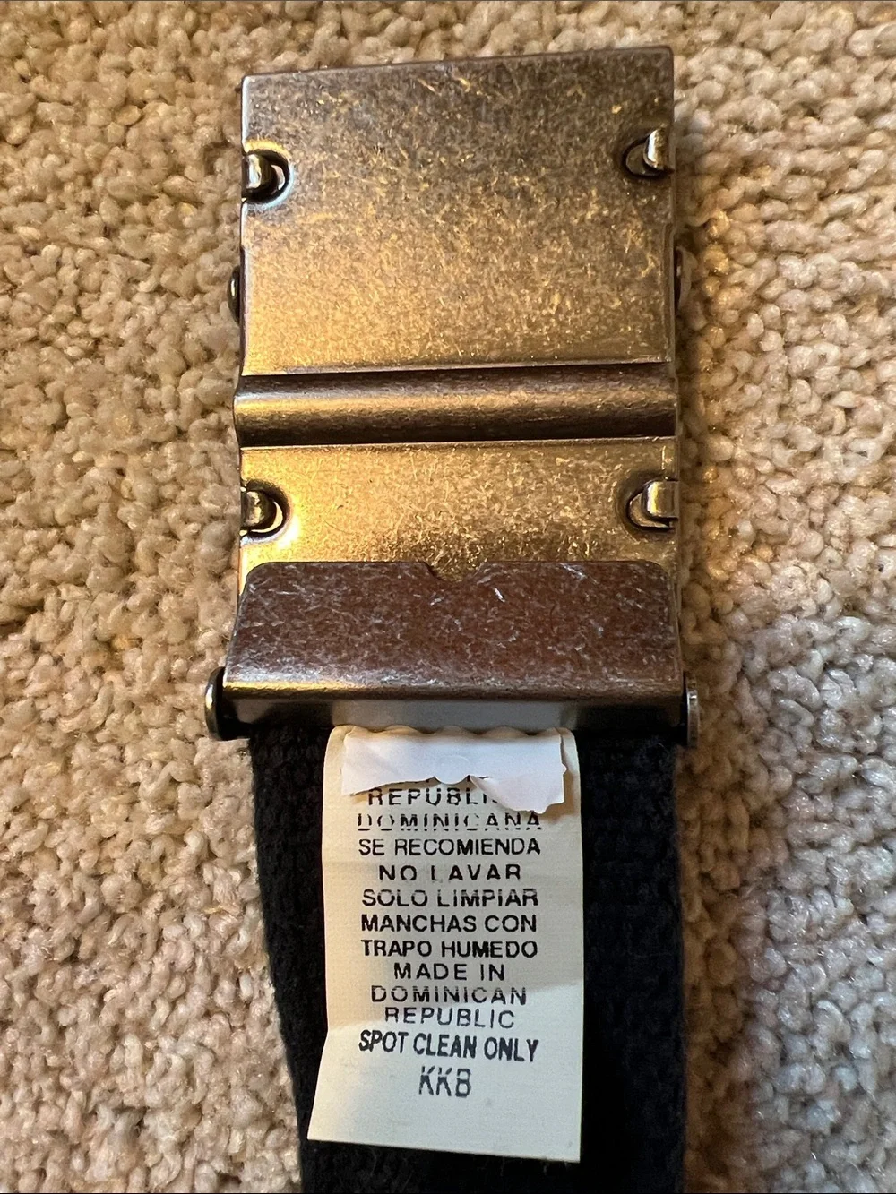 Levi's Blue Belt with Brushed Silver Buckle